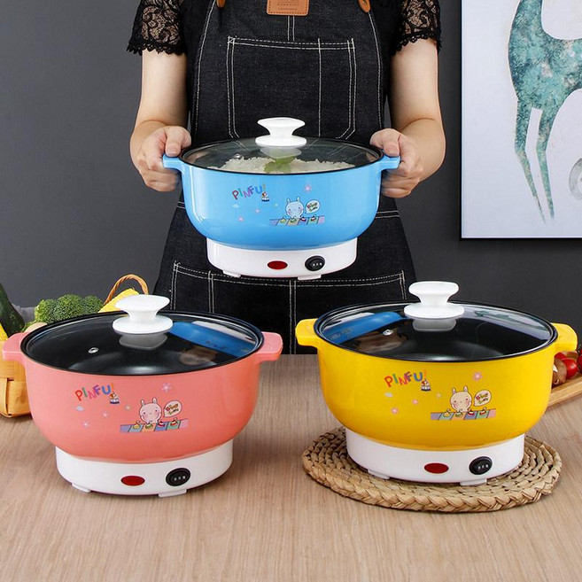 라면 포트기 전기 멀티 포트 휴대용 라면 조리기 여행용, 11. 24cm 블루 찜기세트