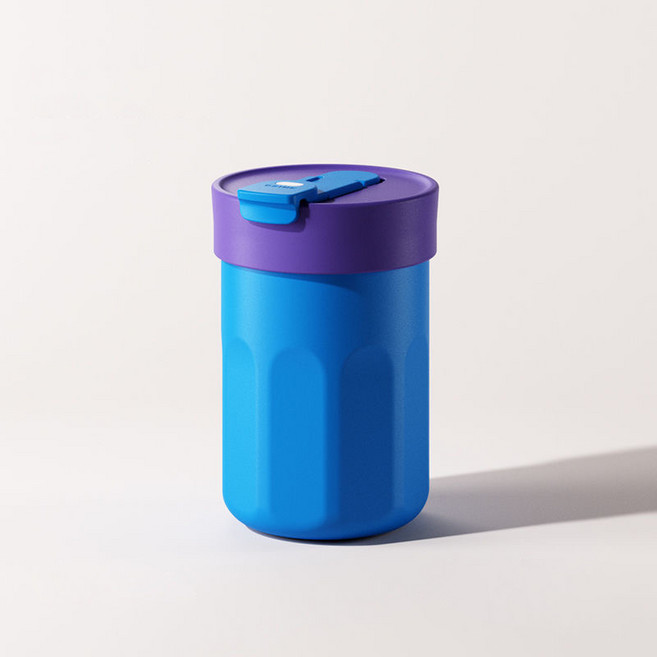 에이트 빨대 보틀 휴대용 보온 보냉 텀블러, 블루, 1개