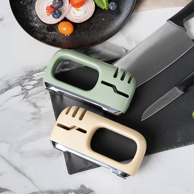 마켓제이영 모던한 가정용 멀티 가위 칼갈이, 1개, 민트