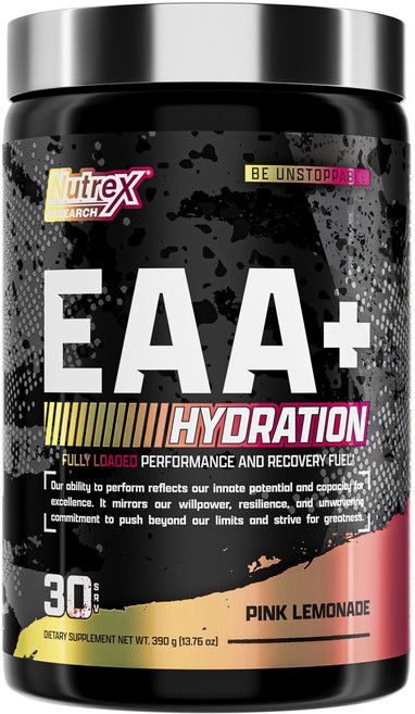 Nutrex Research 補水必需胺基酸粉 粉色檸檬水風味, 1個, 390g