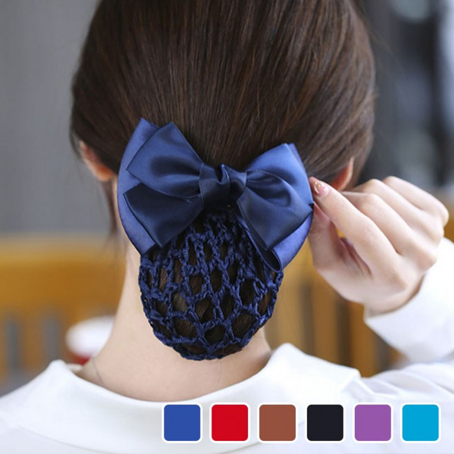 승무원 면접 리본 머리망 간호사 올림머리 망핀