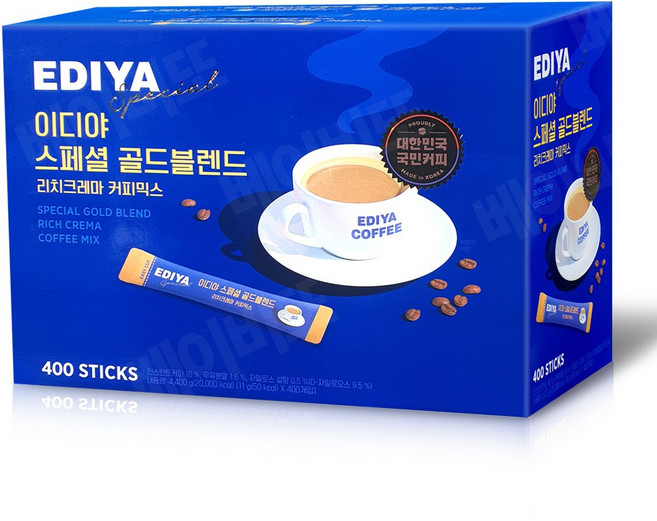 이디야 스페셜 골드블렌드 커피믹스, 11g, 400개입, 1개