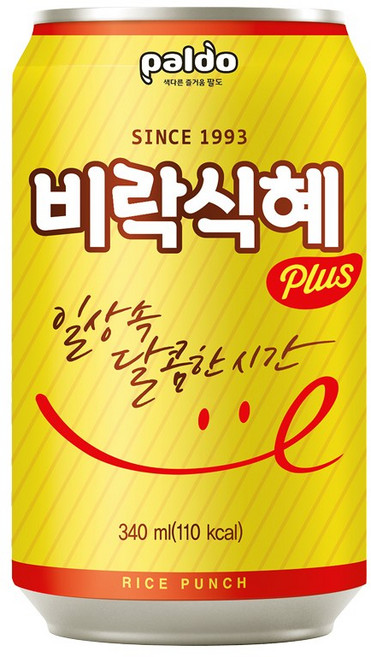 팔도 밥알없는 비락 식혜, 340ml, 4개