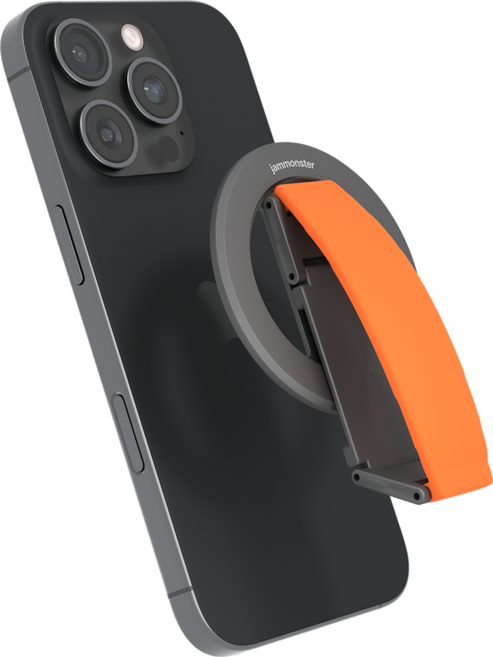 괴물자력 맥세이프 그립 톡홀더 스마트톡 거치대 Q-ring 큐링, 1개, 오렌지 스페이스그레이
