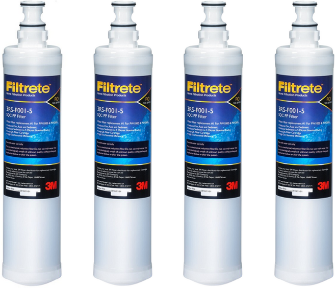 3M Filtrete SQC PP前置樹脂軟水濾芯 軟化水質 延長設備壽命, 3RS-F001-5, 4個