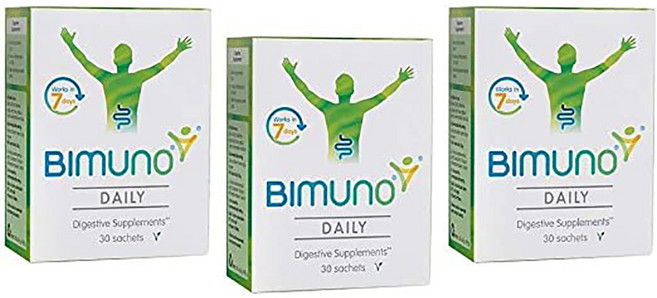 영국 비뮤노 데일리 프로바이오틱 식이섬유 보충 30개입 3팩, 3박스