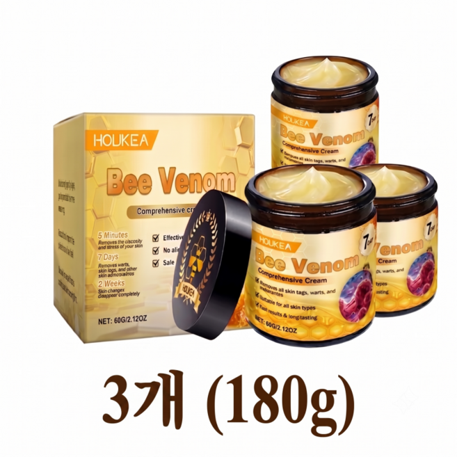 봉독 종합 케어 크림 Bee Venom Cream 벌독크림 여성영양크림 40대이상 탄력 미백 고보습영양크림 안티에이징 by HOUKEA