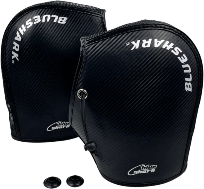 블루샤크 뱅가드 오토바이 여름토시 핸들 쿨토시 카본 메쉬 바이크 스쿠터 통풍 자외선차단 핸들커버 손토시, 블랙