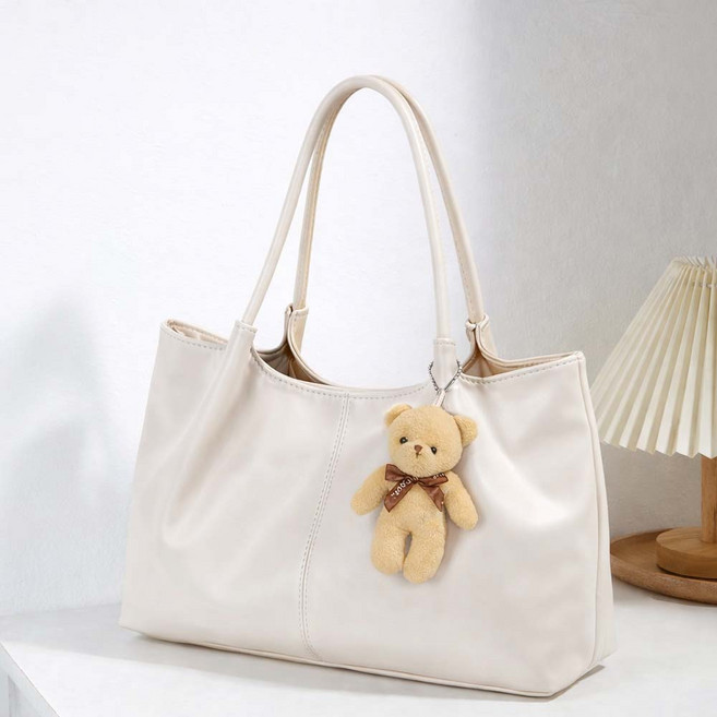 마켓제이영 키링포함 데일리 토트 숄더백