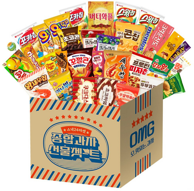 인기스낵 종합과자선물세트 과자 33p 1세트