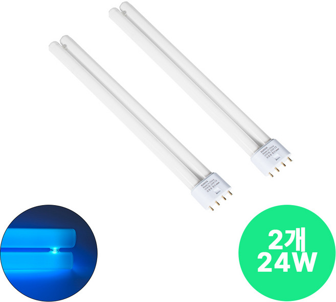 SUNVIA 포충램프 24W UVA BL 교체등(호환가능) 2개