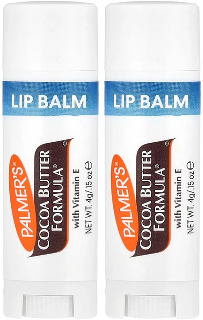 Palmer's 비타민E가 함유된 코코아버터 포뮬라 부드러운 피부를 위한 립밤 2팩 개당 4g(0.15oz), Palmers비타민E가함유된코코아버터포뮬라부드러운피부를, 4g - 쿠팡