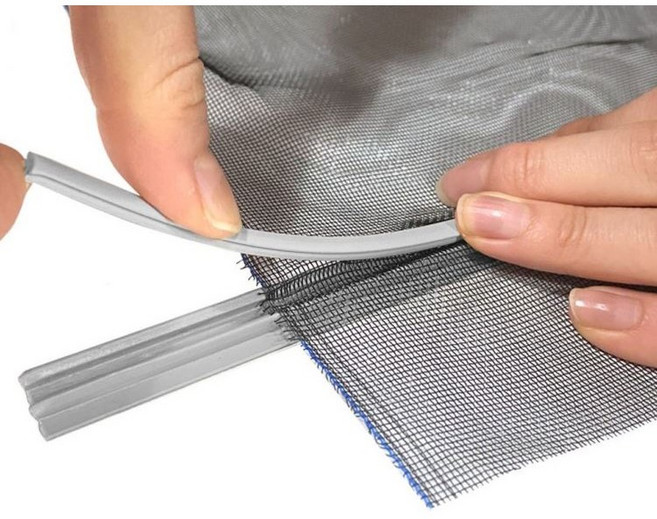 [10개] 방충망쫄대 1.5M 방충망부착 모기장쫄대 PVC 9mm(소) 15mm(대), 3개