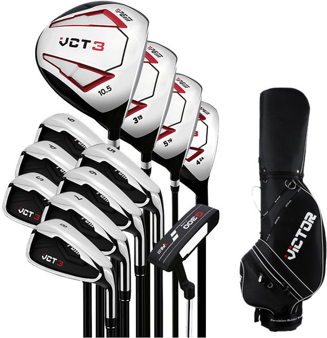 PGM 빅터 남성 여성 골프채 풀세트 스틸 카본 골프클럽 캐디백포함, 남성용 카본 12P