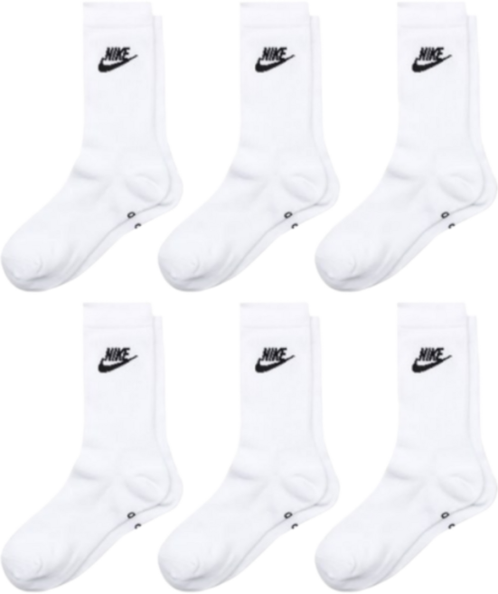 나이키 에센셜 크루삭스 장목 스포츠 양말, S사이즈, 6개