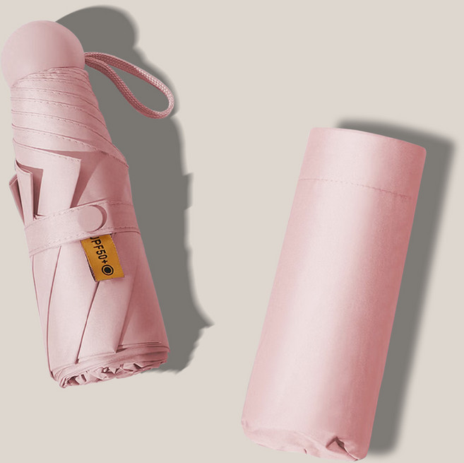 초경량 UV 자외선 차단 99.9% 암막 우산 튼튼한 5단 접이식 우산 양산 간편한 미니 양우산 UPF50+