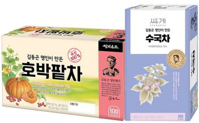 쌍계 수국차 100T + 호박팥차 100T GWM_0070GF, 단품없음