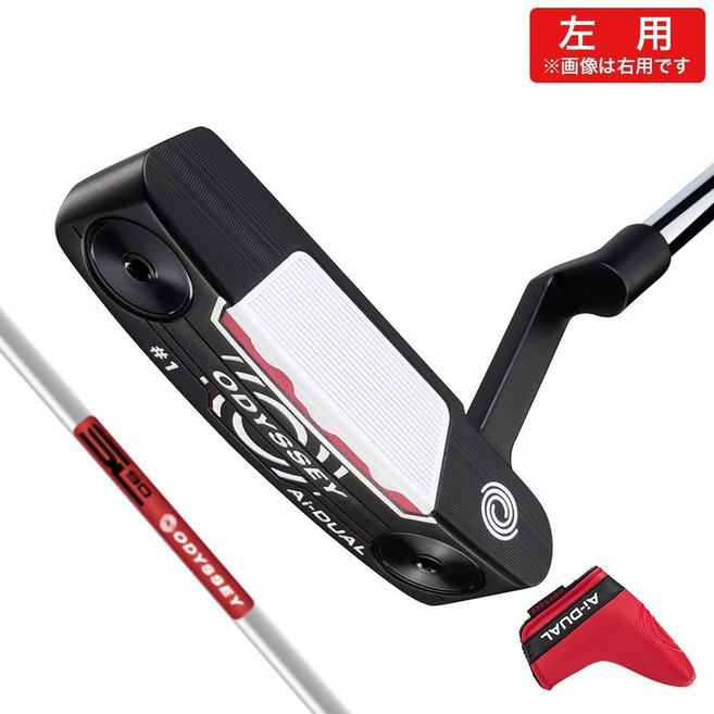 캘러웨이 오디세이 ODYSSEY 남성 왼손용 왼손잡이 AiDUAL 1 CH 퍼터 로프트 3도 STROKE LAB 90 280387, 34.0