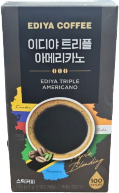 코스트코 이디야 트리플 아메리카노 스틱커피 100입 EDIYA, 1g, 1개, 100개입