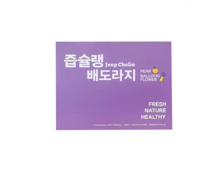 배도라지즙 즙슐랭 100%착즙주스 100ml x 30개입