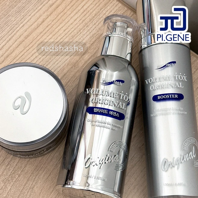 파이온텍 볼륨톡스 3종세트 (부스터130ml펩타이드 에센스100ml달팽이크림50g), 1세트 - 쿠팡