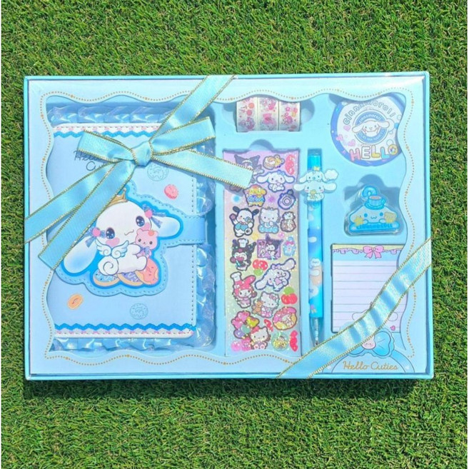 산리오 큐트내꾸야 다꾸 다이어리 선물세트, 1개, 시나모롤 하늘