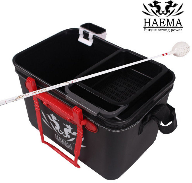 해마 하드 밑밥통 4종세트 키퍼바칸 낚시 미끼 주걱 크릴 바구니 (상세설명참조), 03-45L+미끼통+주걱꽂이+줌