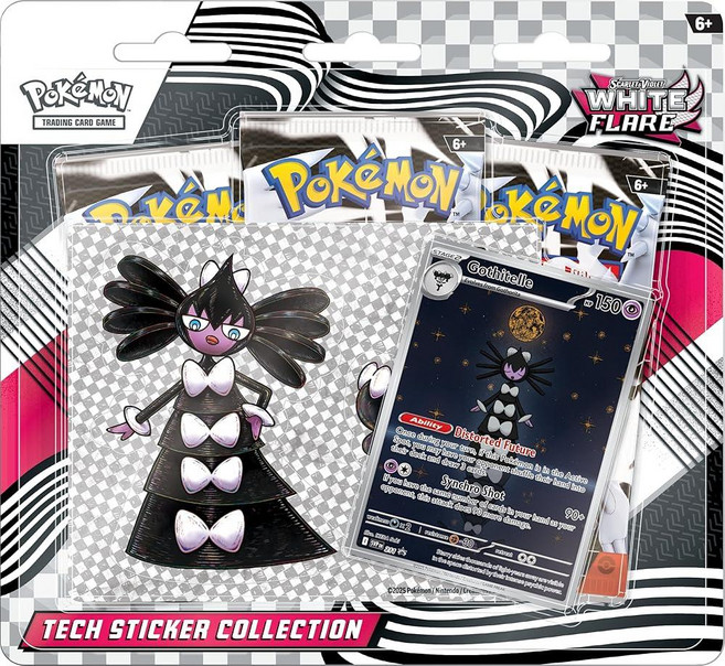 Pokemon TCG 스칼렛 & 바이올렛 10.5 화이트 플레어 테크 스티커 블리스터, Pokemon TCG 스칼렛 & 바이올렛 10.5 화이