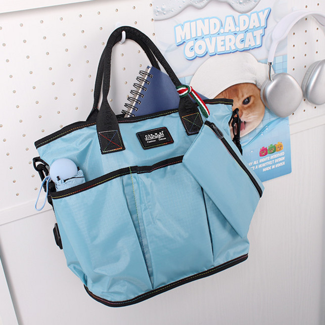 [미니걸] 크로스백 보조가방 여행 원피스 수납 책 가방 백 남여공용 데일리 기저귀 수유 캐틀린