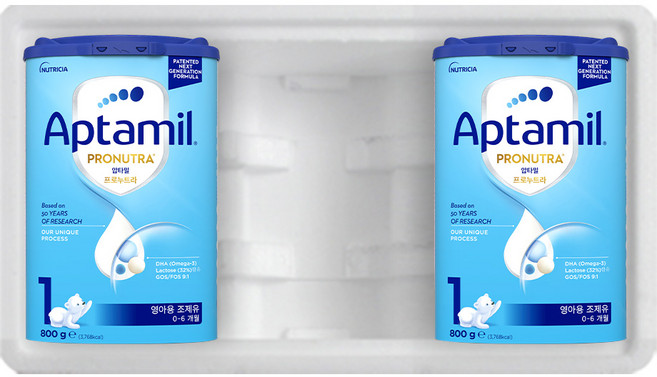 압타밀 프로누트라 1단계 분유, 800g, 2개
