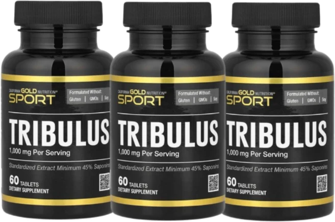 2+1 캘리포니아 골드 뉴트리션 스포츠 트리뷸러스 1000mg 60정, 3개 - 쿠팡