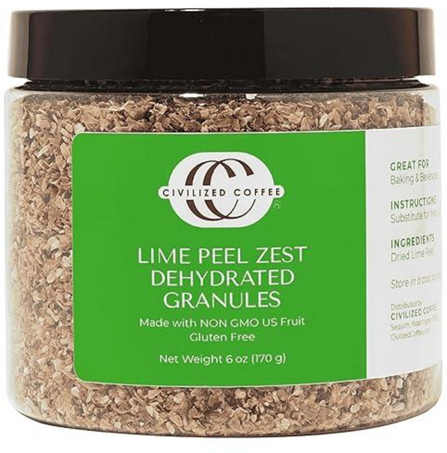 Civilized Coffee 건조 라임 껍질 제스트 과립