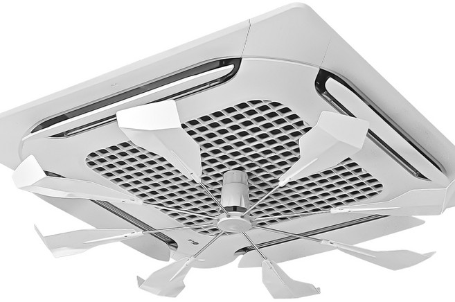 쿼카씨 천장형 시스템에어컨 실링팬 난방기 공기순환팬 바람막이 윈드바이저, 1개, BL-018