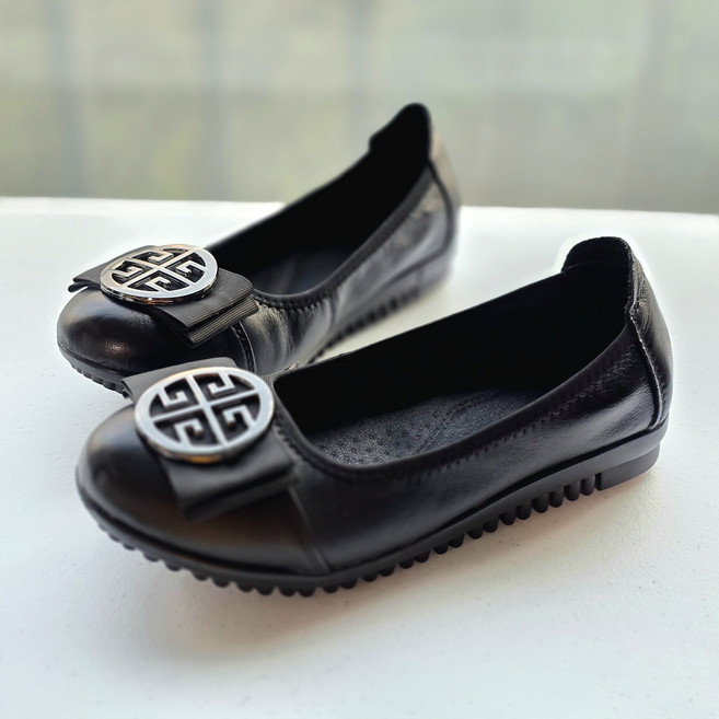 폭신폭신 발이 편한 천연 소가죽 정장여성구두JD-A690