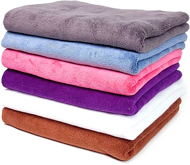 다다올 극세사 수건 흡수와 건조가 빠른 미용실 헬스장 사우나 목욕탕 타올 10장, 화이트, 10개