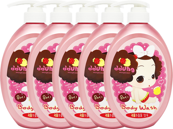 뚱 베이비 바디워시, 750ml, 5개