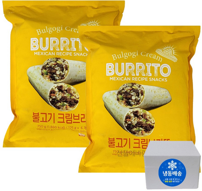 풍국면 불고기크림 브리또, 12개, 125g