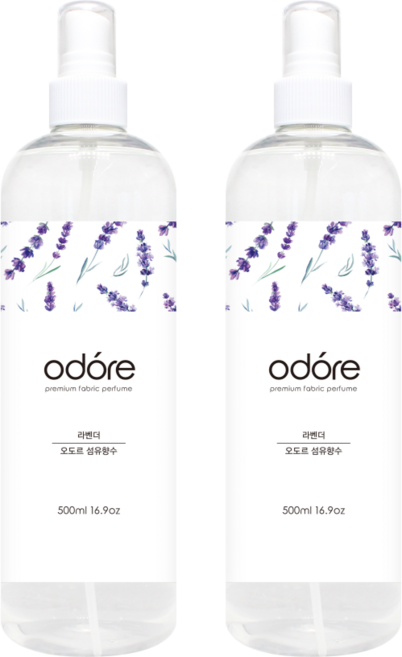오도르 섬유향수, 라벤더, 2개, 500ml
