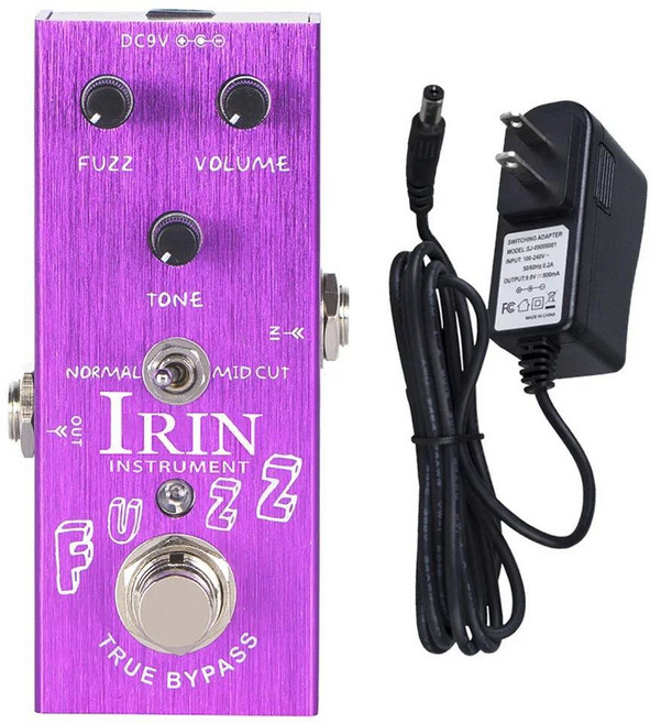 이펙터 퍼즈 일렉트릭 기타 이펙트 페달 트루 바이패스 빈티지 부품, 1개