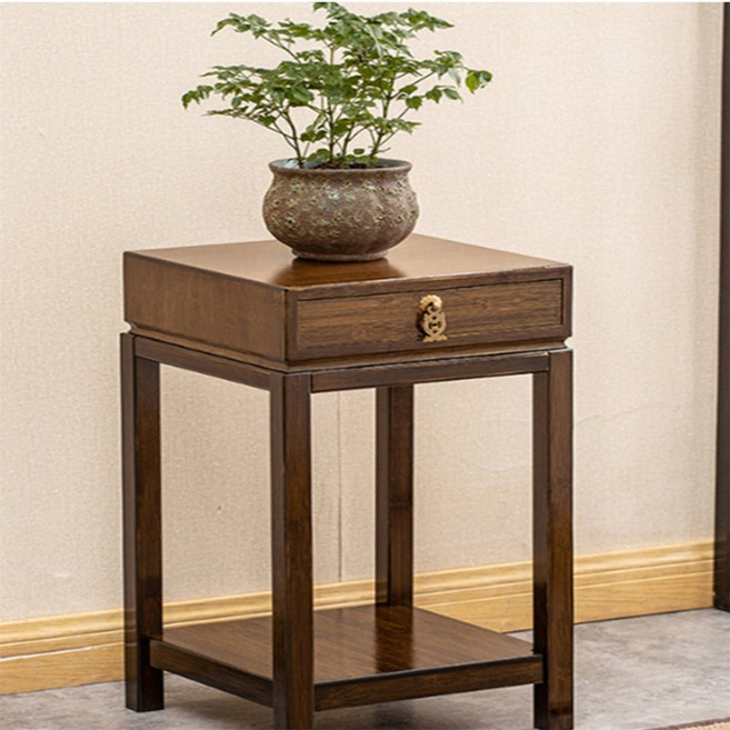 헬띵즈 대나무 서랍 화분선반 높이61CM 대나무화분진열대