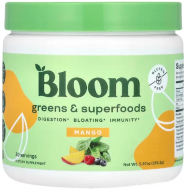 블룸 그린 & 슈퍼푸드 파우더 망고, 1개 - 쿠팡