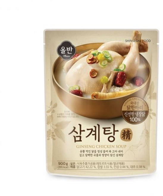 신세계푸드 올반 삼계탕 정 900g, 1개