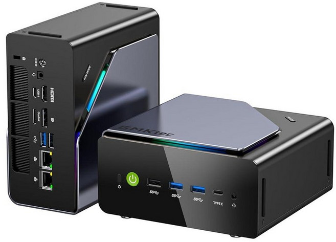 GMKtec K12 게이밍 미니 PC Oculink AMD Ryzen 7 H 255 (업그레이드 8745HS) 32GB DDR5 RAM 512GB SSD 데스크탑 컴퓨터 라데, Gunmetal(K12)