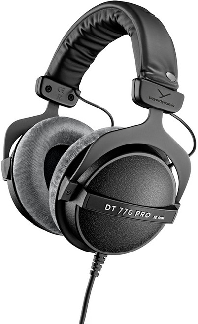 베이어다이나믹 DT770 프로 80OHM 헤드폰, 블랙