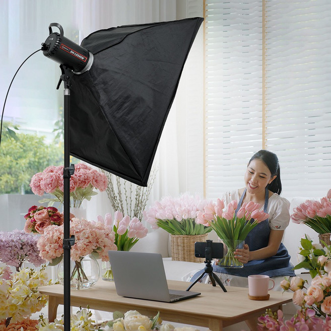 썬빔 사진 조명 지속광 자연광 조명 80w 소프트박스 삼각대 세트 KIT-80W07, 썬빔 슈퍼 소프트박스 세트 KIT-80W07, 1개