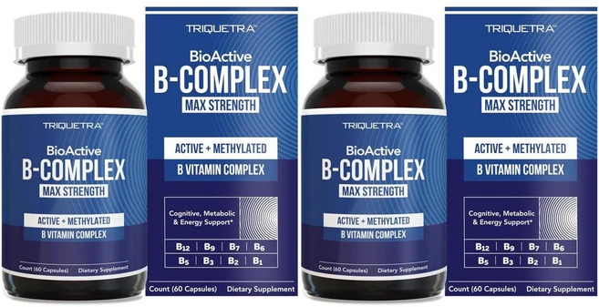 BioActive Vitamin B Complex 바이오액티브 비타민 B 컴플렉스, 2개, 60정 - 쿠팡
