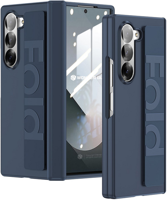 원더글라스 갤럭시 Z폴드5/6/7 힌지보호 풀커버 밴딩 스트랩 플렉스 S 케이스