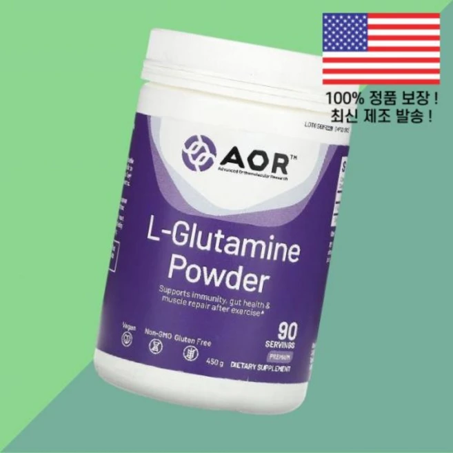 정형 AOR 글루타민 L글루타민 엘글루타민 아미노산 파우더 가루 분말 프리미엄 450g Advanced Orthomolecular Research L Glutamine Powd - 쿠팡