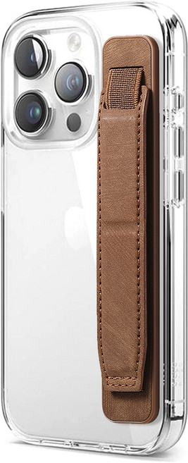 핸드폰 핑거 스트랩 부착형, 1개, 브라운