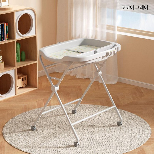 경자네상점 기저귀갈이대pvc매트 기저귀갈이대, 코코아그레이 욕조만